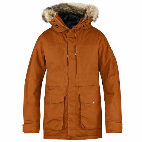 Fjallraven Men Barents Parkas Yellow PH189410 Philippines